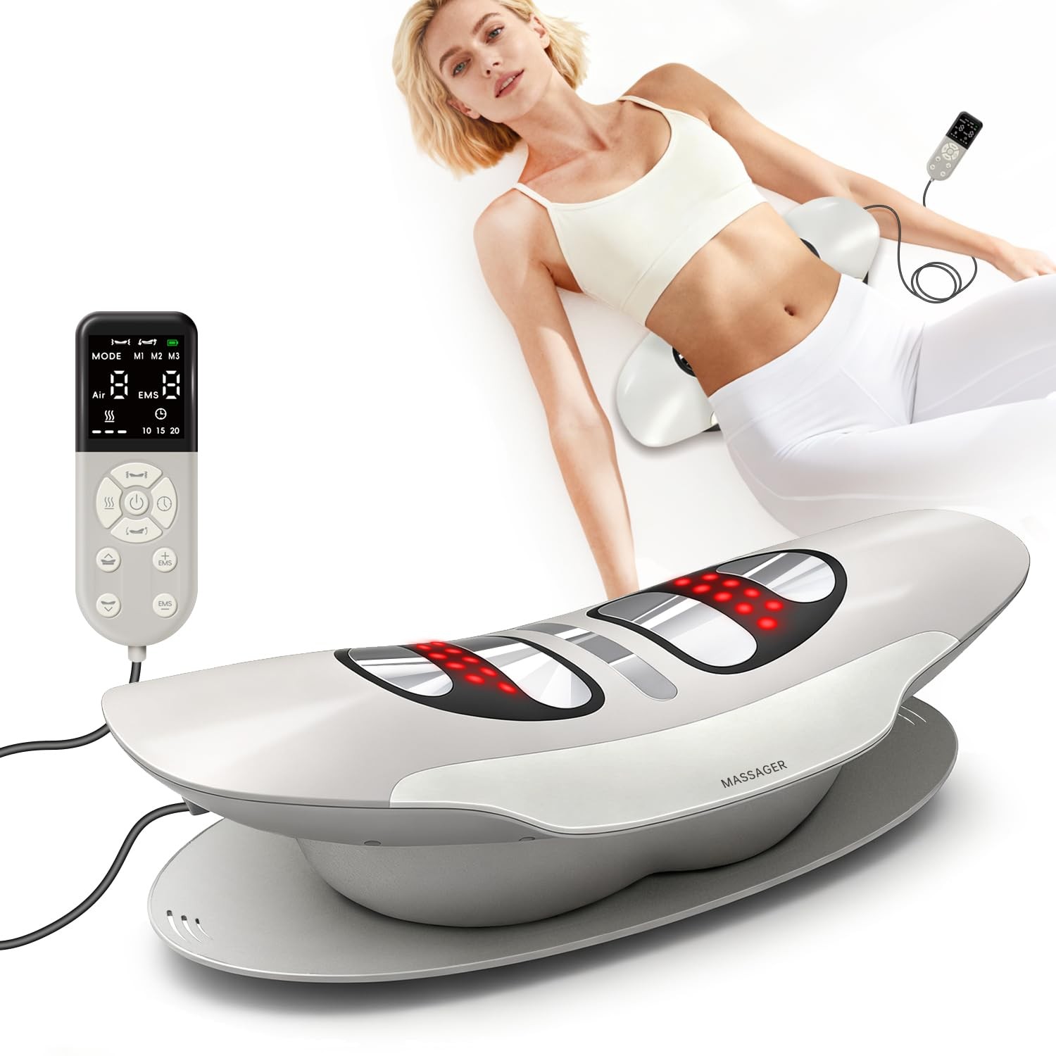 Zenopax Electric Lumbar Traction Device, Multifunctional Back Traction Device…