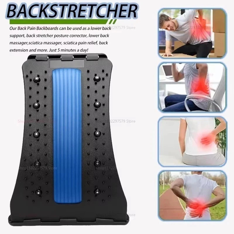 NMulti-Level Back Stretcher Lumbar Support Device Spine Relief & Posture Aid