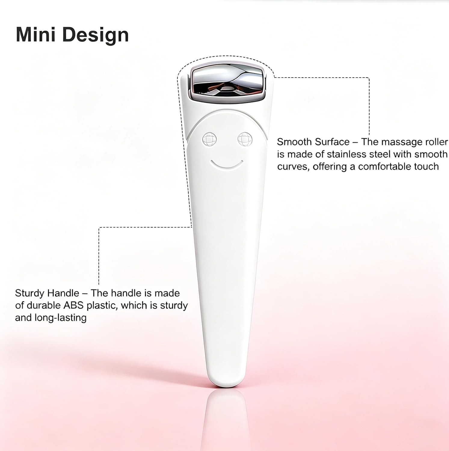 Mini Stainless Steel Ice Roller for Face & Under Eye, Travel Size Cooling Fac…