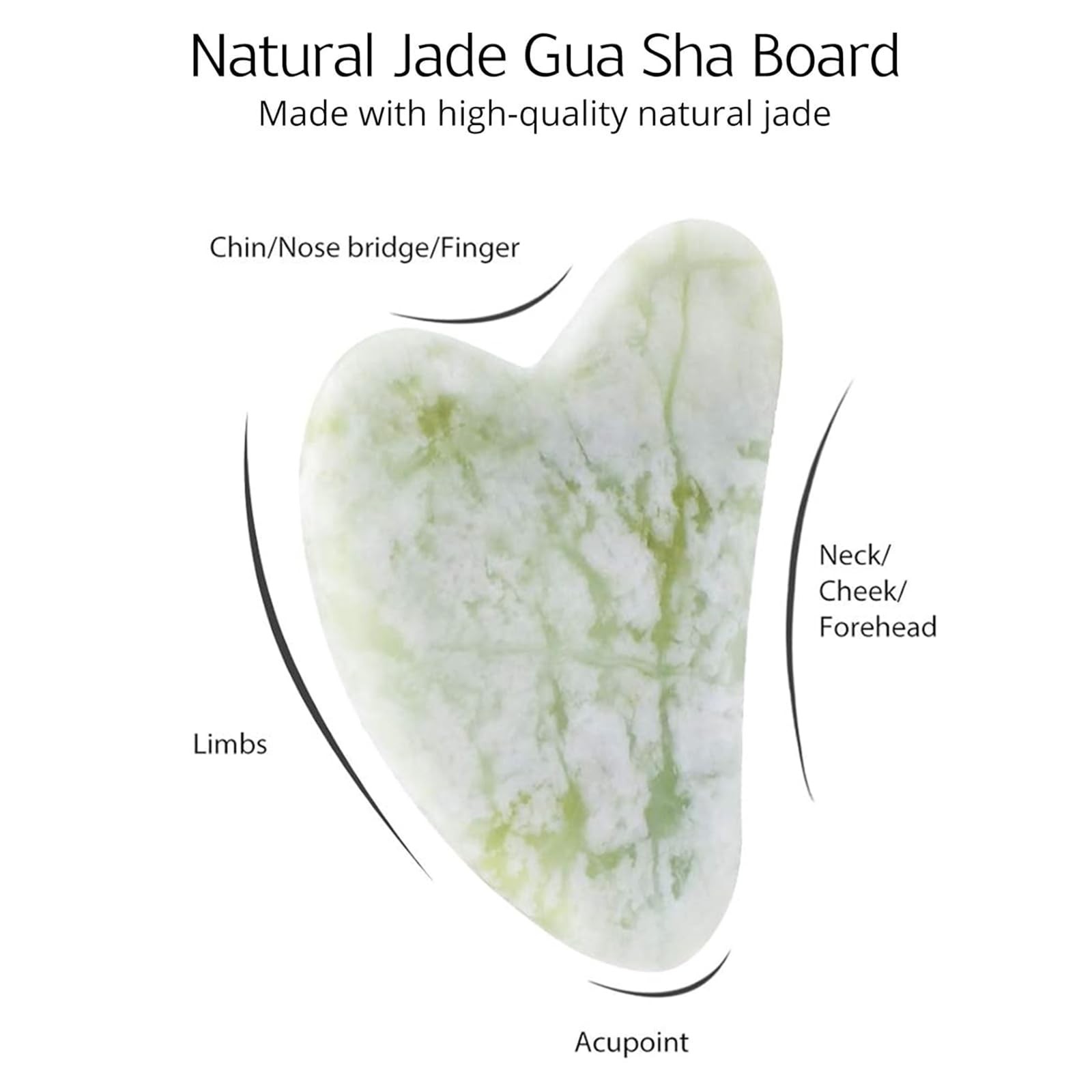 IcyMe Jade Roller & Gua Sha Set Roller and Gua Sha Tools for Skin Care Routin…