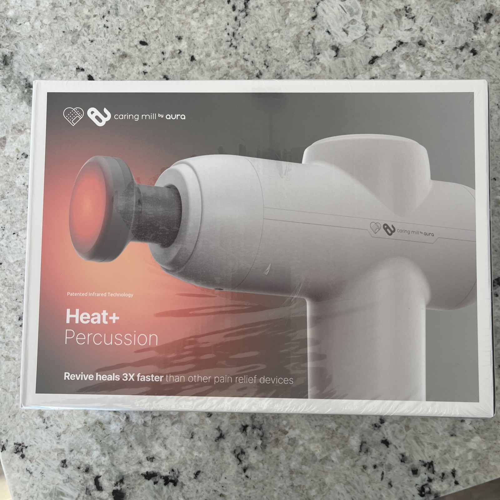 Revive Heated Massage Gun — Caring Mill by Aura