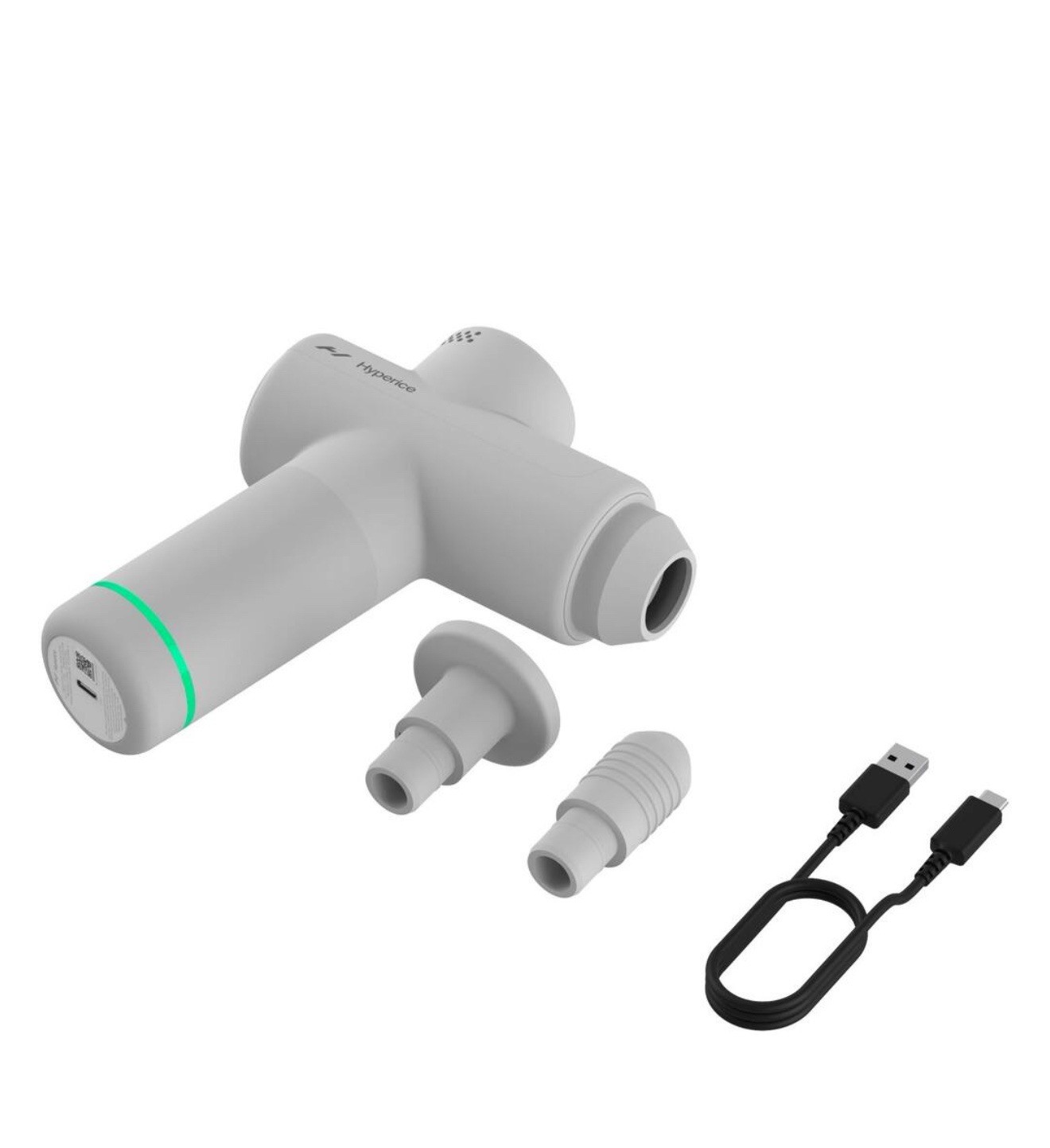 Hyperice Hypervolt Go 2 Massage Gun White 3 Piece Set + ball sphere and case!