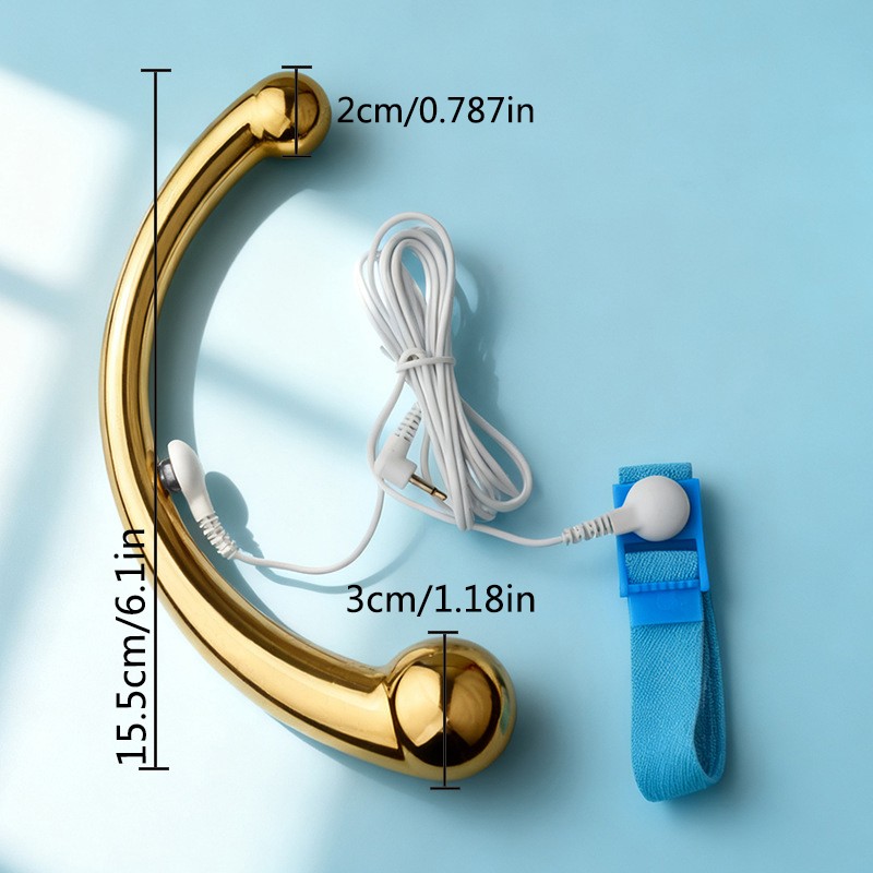 Metal Heavy Duty Curved Back Full Body Trigger Points Pain Relief Massage Wand
