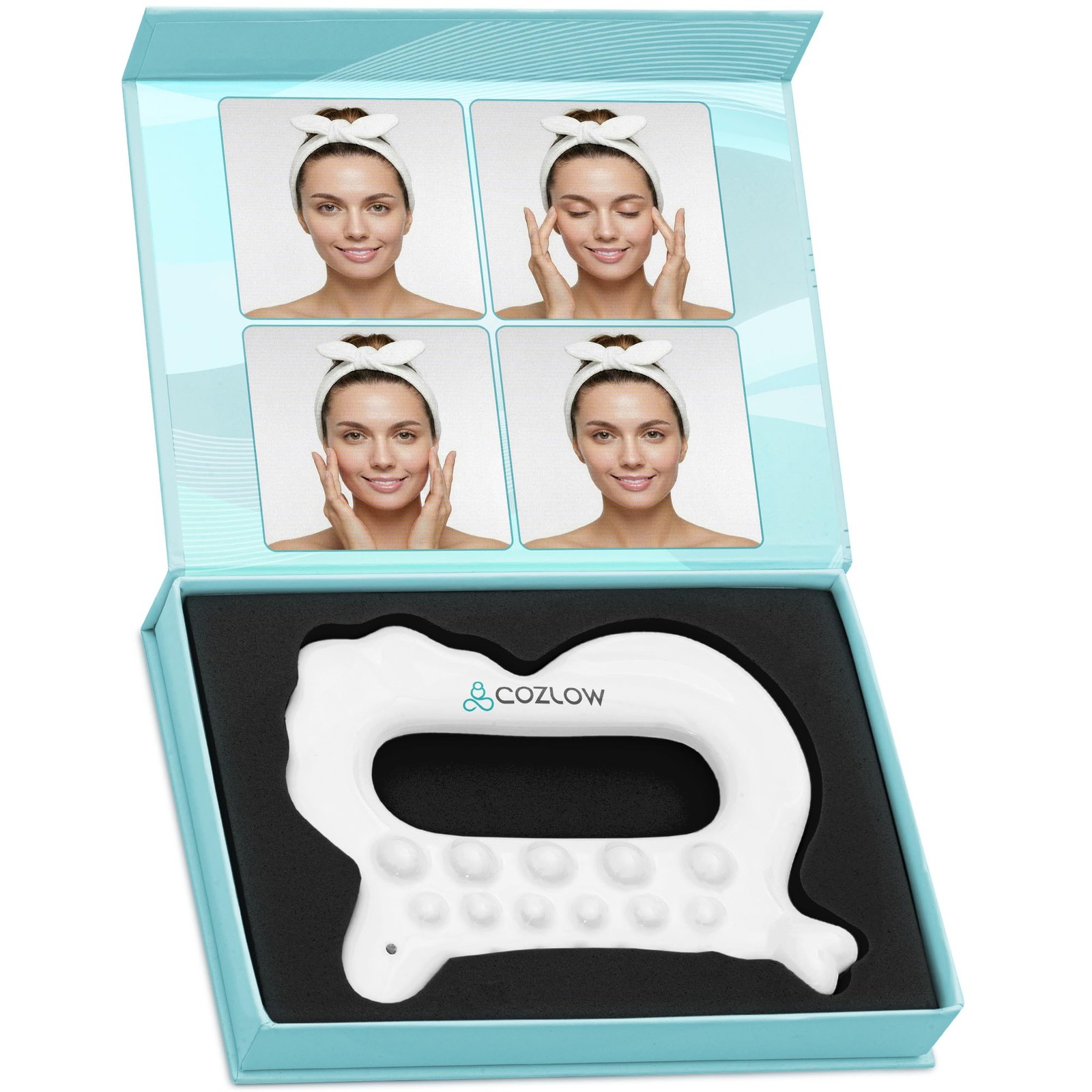 Ceramic Gua Sha Massage Tool for & Body – Premium Muscle Scraping Tool for Ly…
