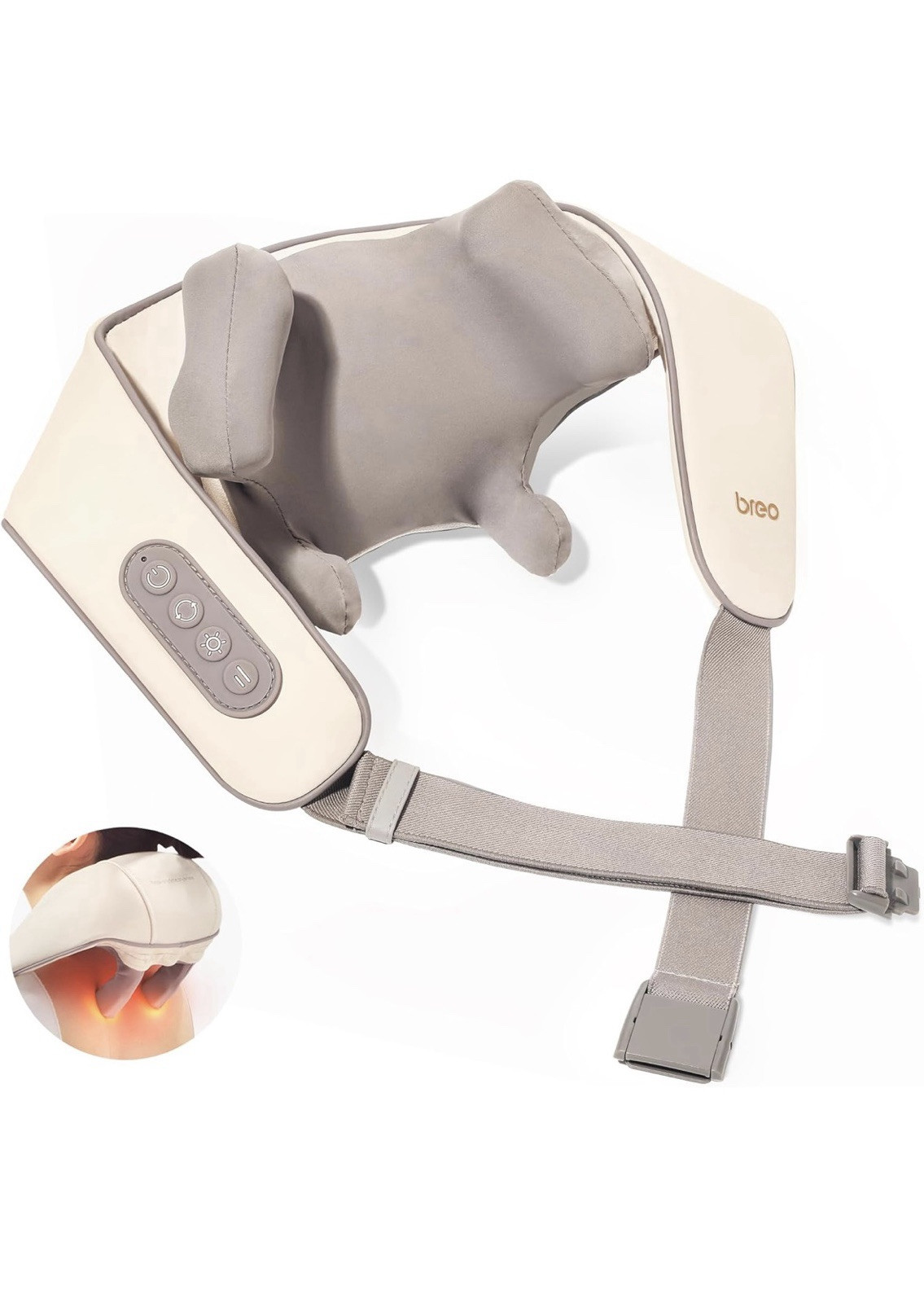 Breo Neck N5 Mini Electric Heated Deep Massager Neck & Shoulder, Rechargeable