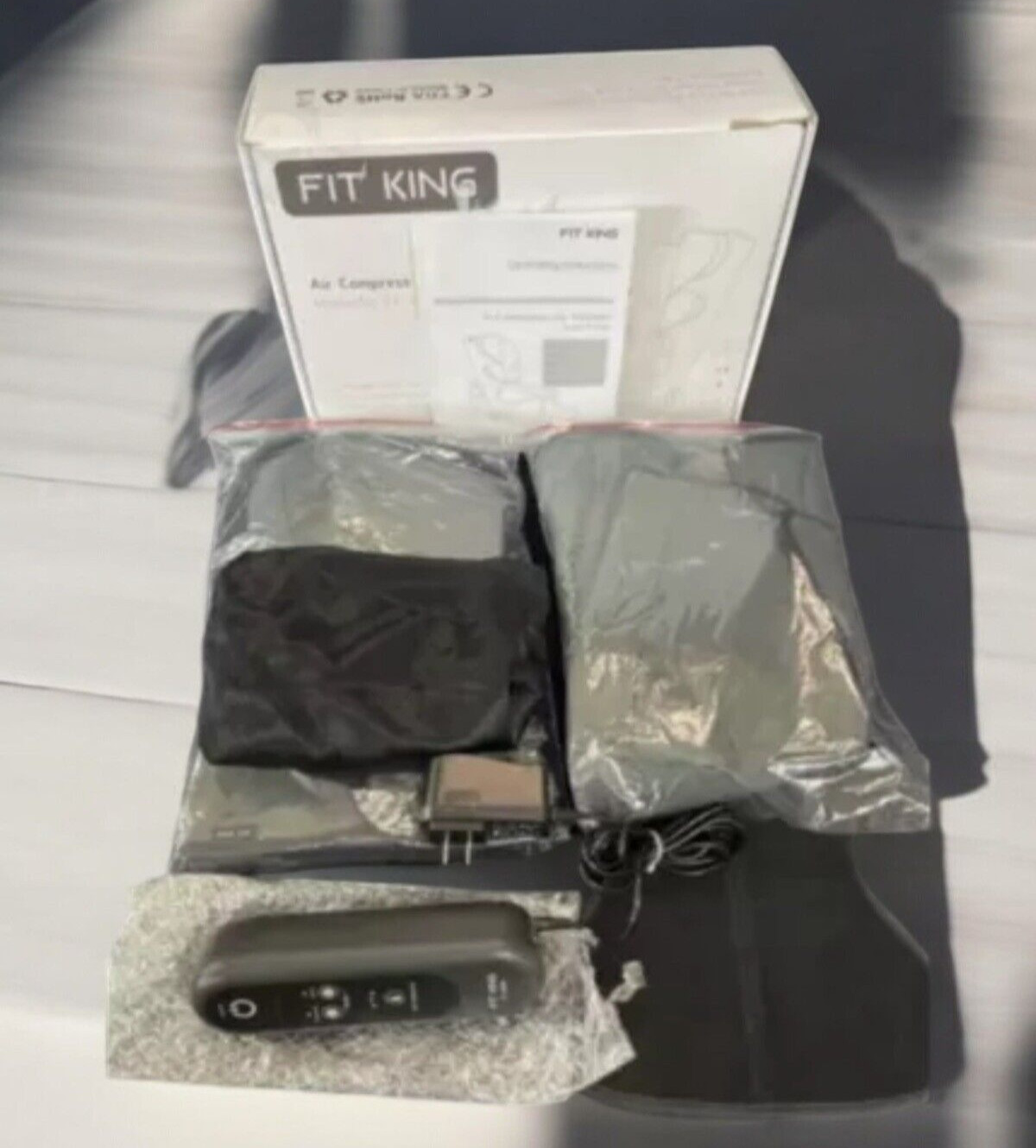 Fit King Air Compression Leg Massager Black Model Number FT-009A