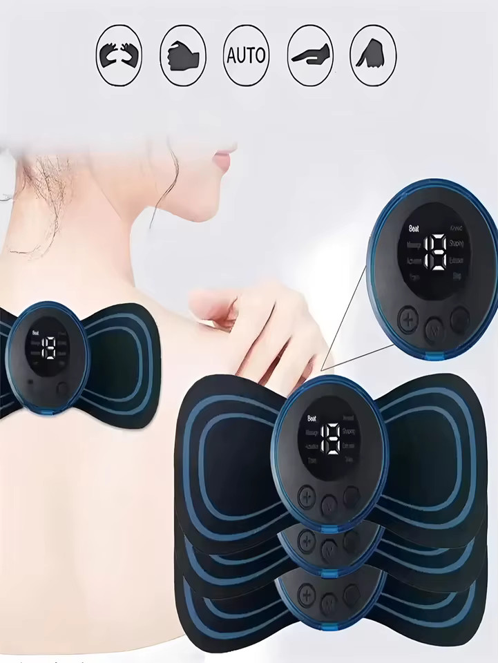 Electric EMS Neck Massager, mini cervical back patch, stimulator, massage mat…