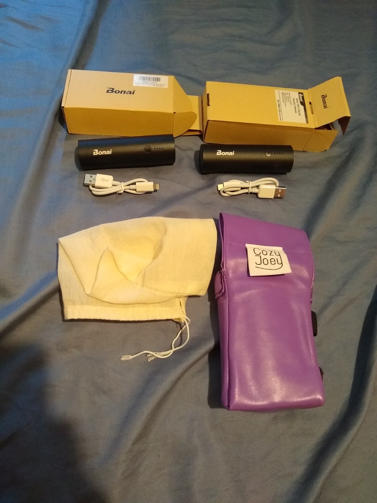 Cozy Joey Heated Holster for Massage Topicals 8 OZ Eggplant 2 Batteries Open Box