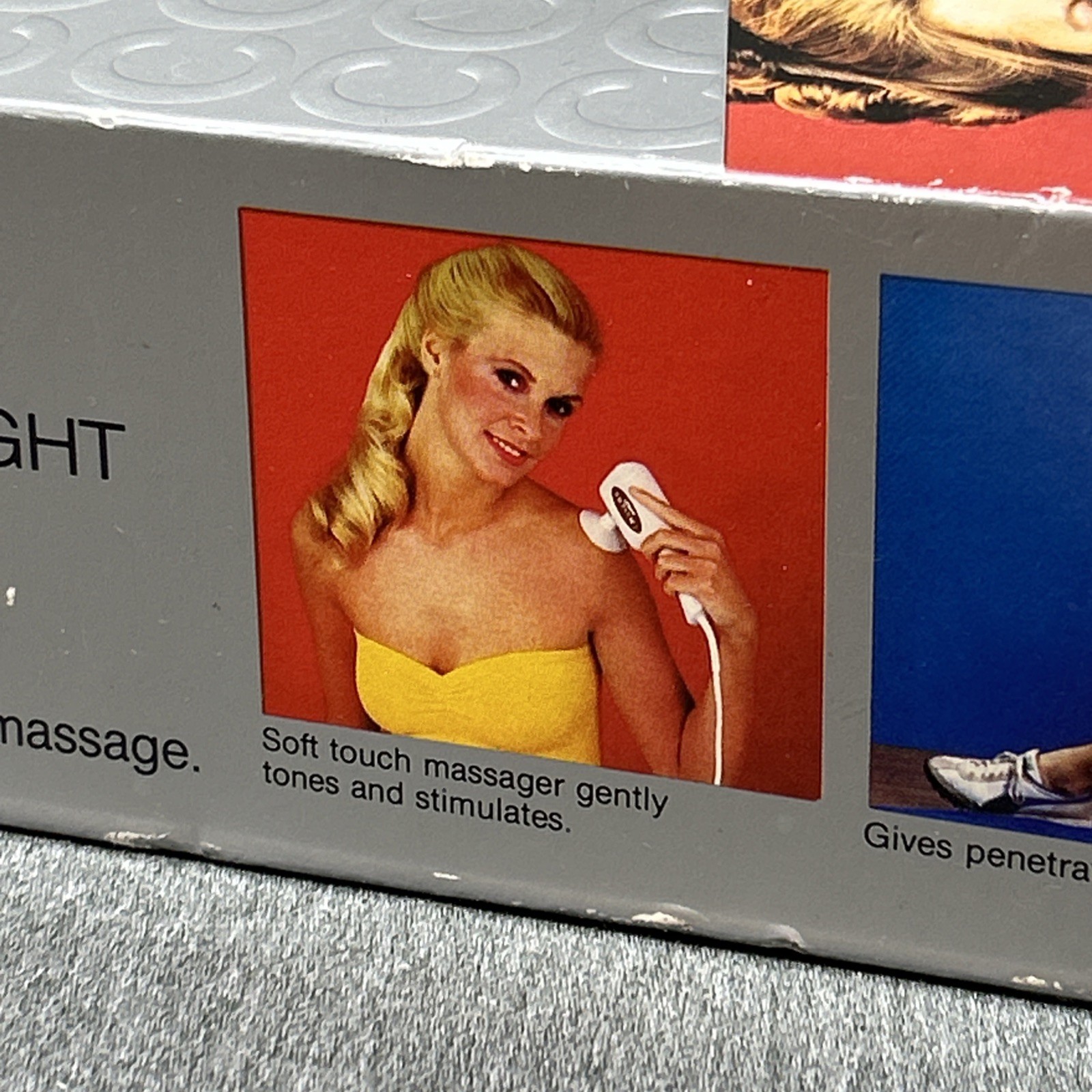 Vintage 1980s Conair Touch’N Tone I Massager 2-Speed 6 Attachments Tested Works