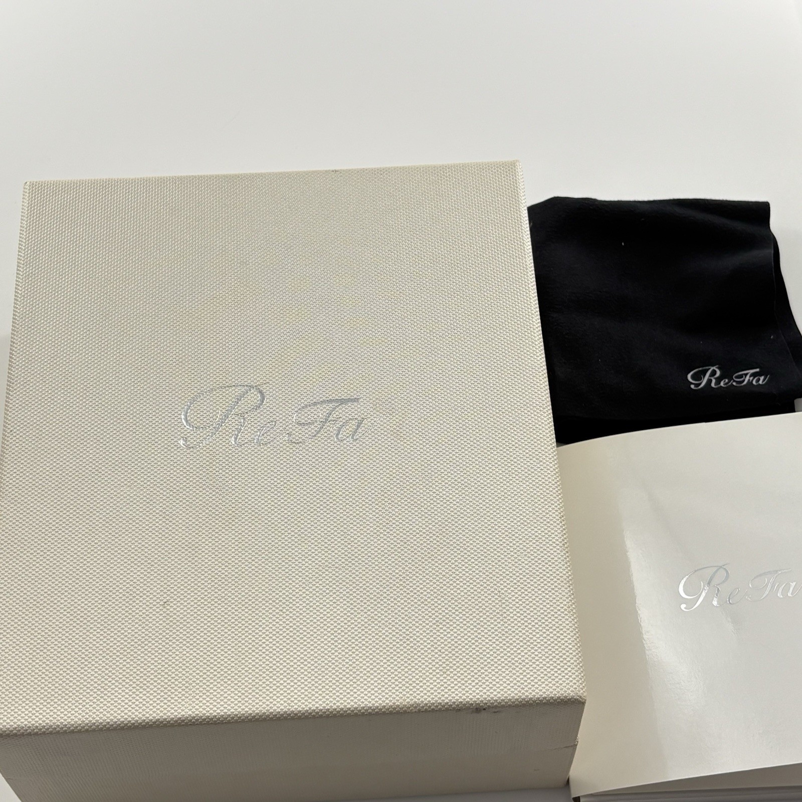 MTG ReFa CARAT RAY Facial Roller Silver w/ Box Guarantee Card Authentic Japan