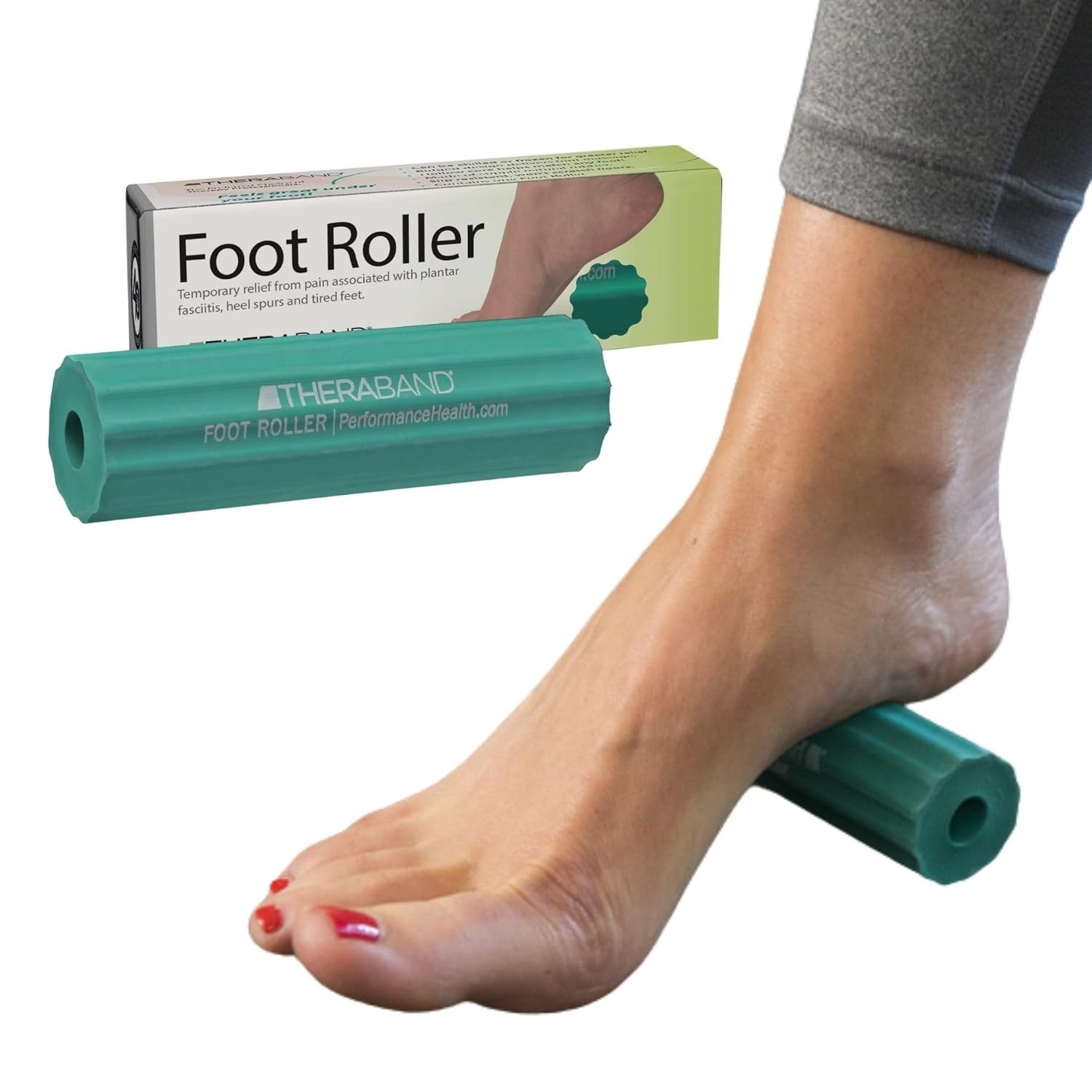 THERABAND Foot Roller Arch and Foot Pain Relief Ridged Self-Myofascial Relief