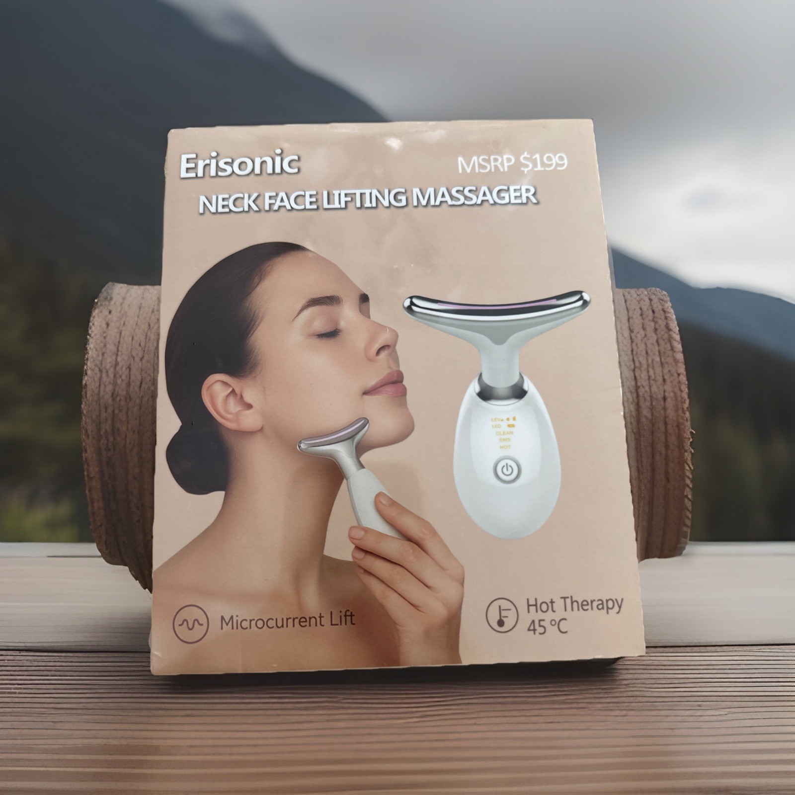 Neck Face Lifting Massager LED Skin Tighten Light Therapy Device Anti Wrinkle