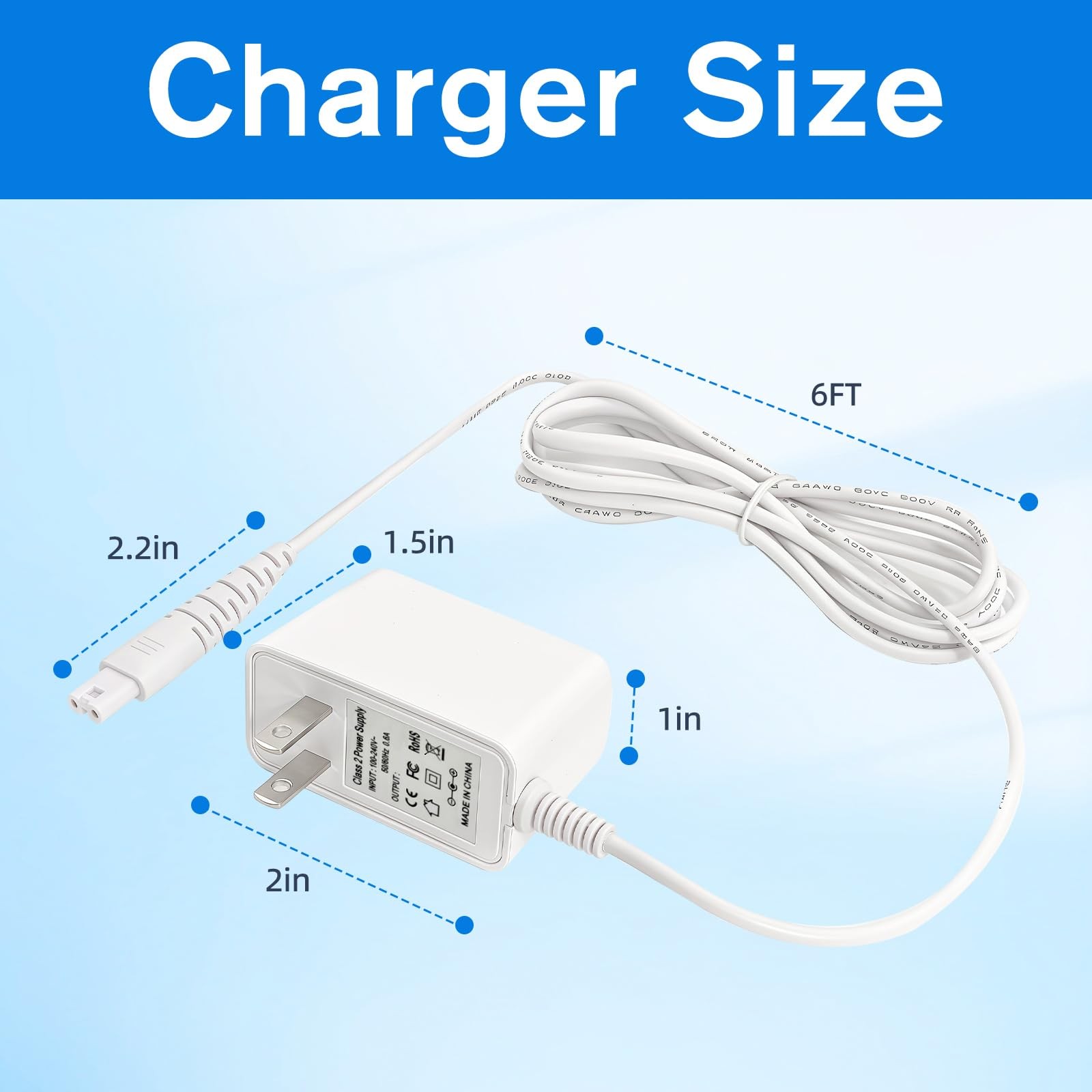 10V Adapter Charger for Wand HV-270 Rechargeable Handheld Neck Body Massager,…