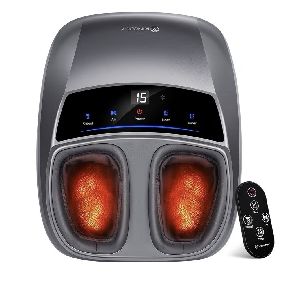 KINGJOY Foot Massager with Heat for Neuropathy, 2026 Upgraded, Deep Kneading …