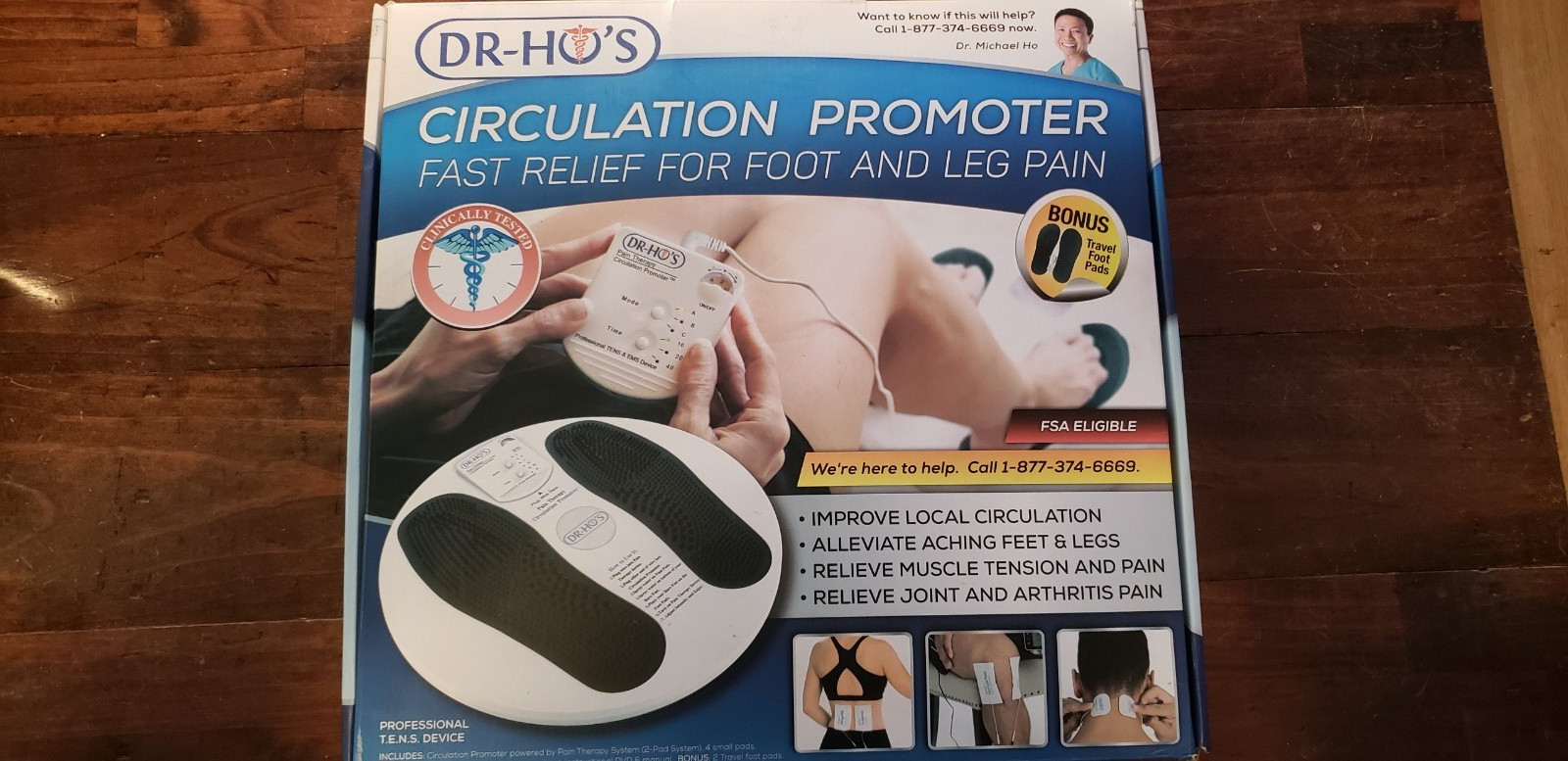 Dr Ho’s Professional Circulation Promoter Neuropathy Device + Travel Foot Pads