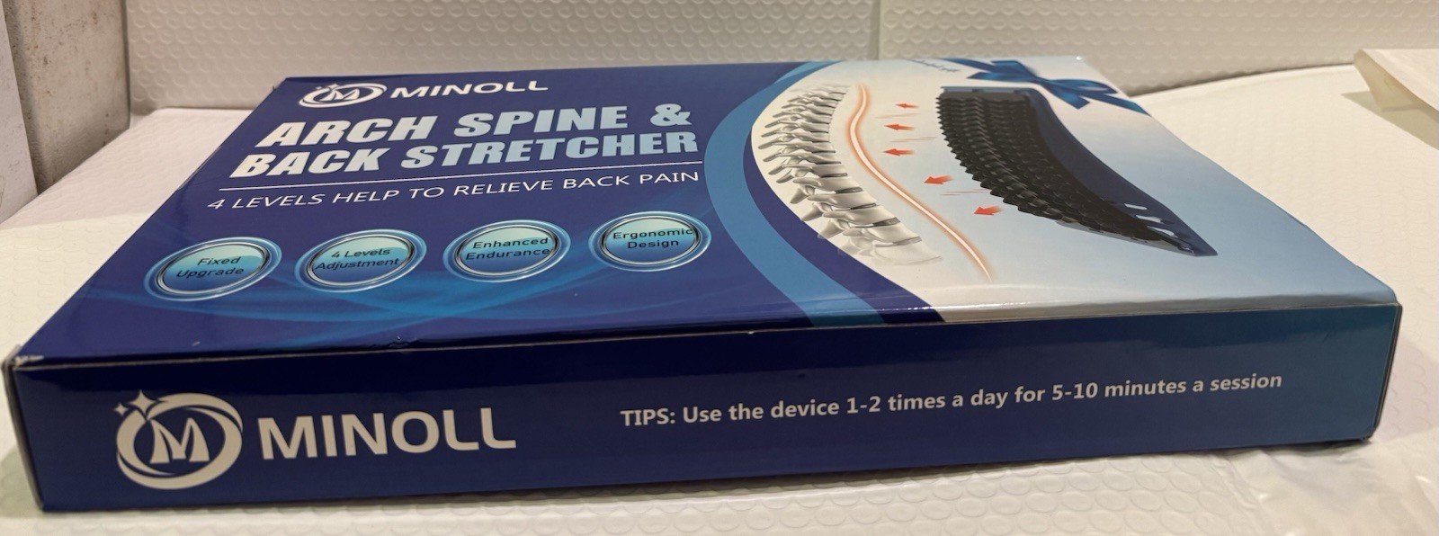 MINOLL ARCH SPINE & BACK STRETCHER 4 LEVELS ADJUSTMENT – ENHANCED ENDURANCE NEW