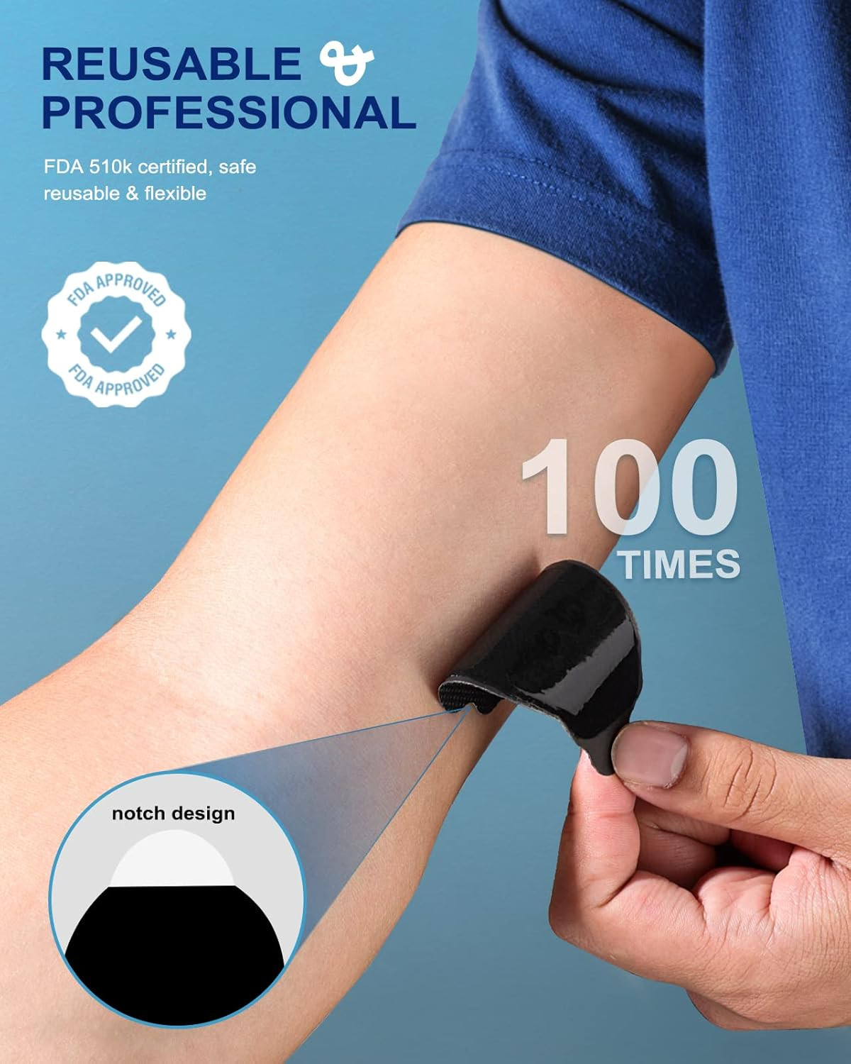 10 Pack Large TENS Unit Electrodes Pads, Upgraded Self-Adhesive Latex-Free Non-I