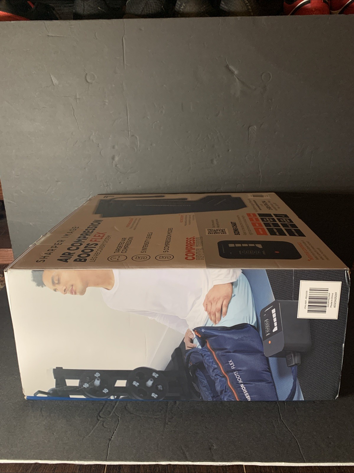 SHARPER IMAGE Air Compression Boots FLEX