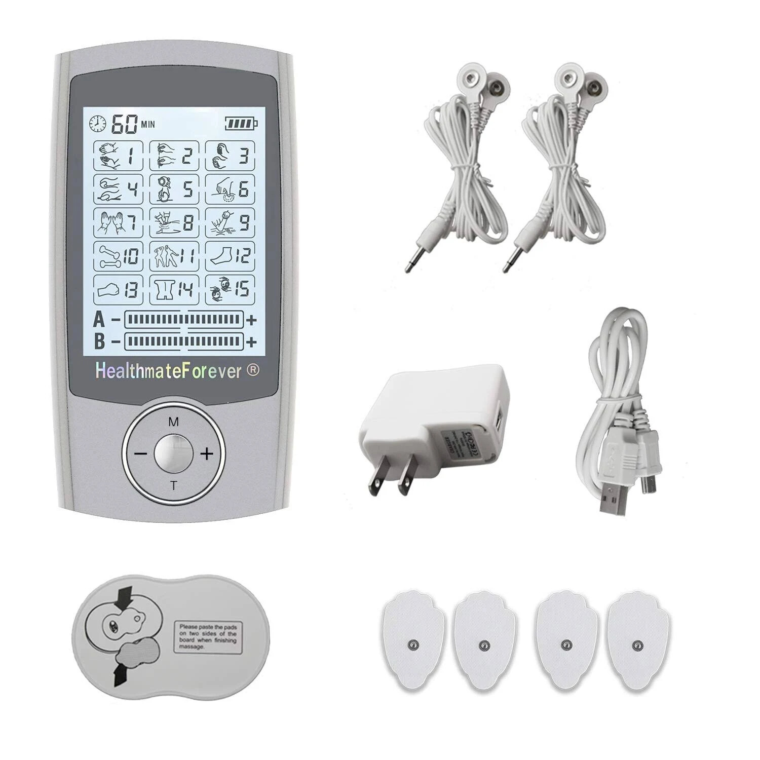 HealthmateForever Pro 12ab0007326 massagers 15 Mode Best Muscle Simulator TENS