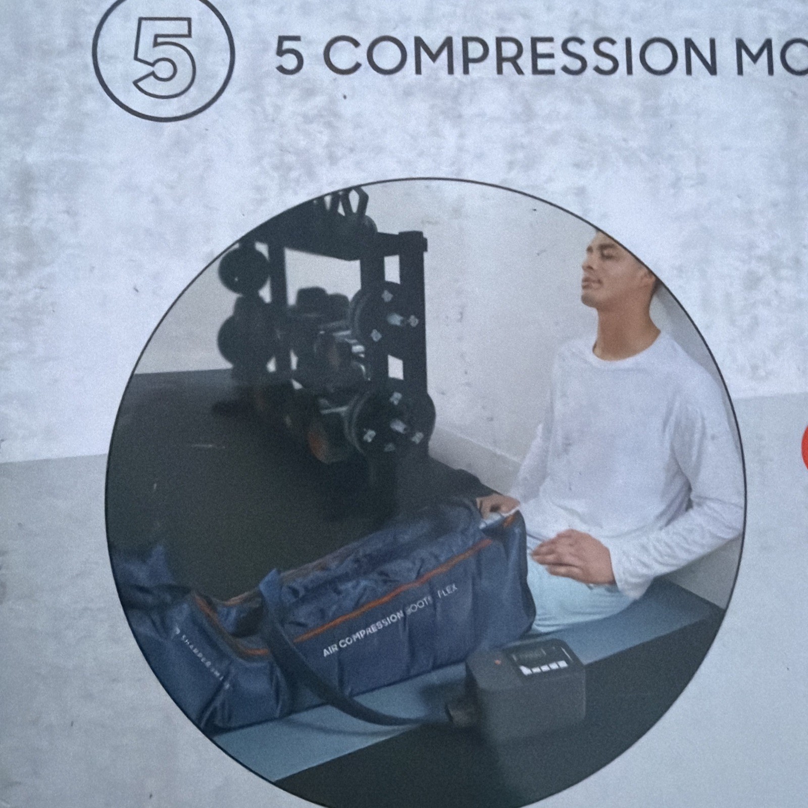 Sharper Image Air Compression Boots Flex Leg Recovery System Large/X-Large