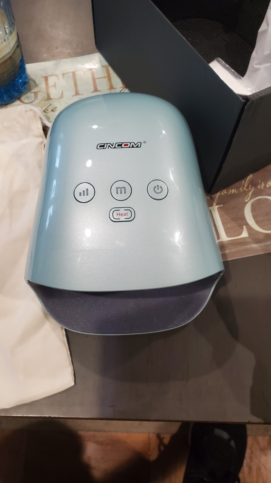 CINCOM Heated Hand Massager Light Blue CM-026H-BU MPN CM-026H-BU for Hand