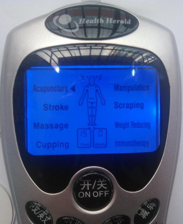 DIGITAL MASSAGER THERAPY MACHINE W/ELECTRONIC MULTI-FUNCTION +8 PADS, ELECTRODES