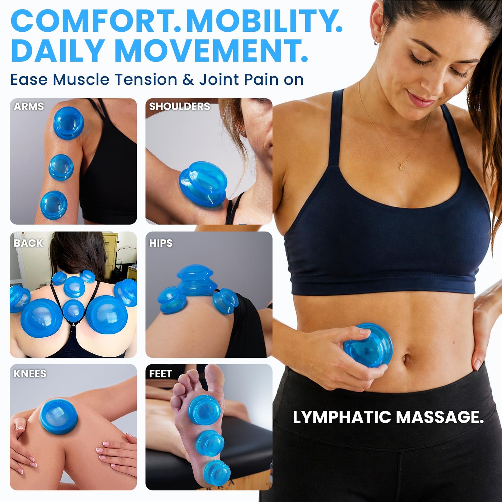 Silicone Cupping Therapy Set Professional Massage Cupping Cups for Cupping Th…