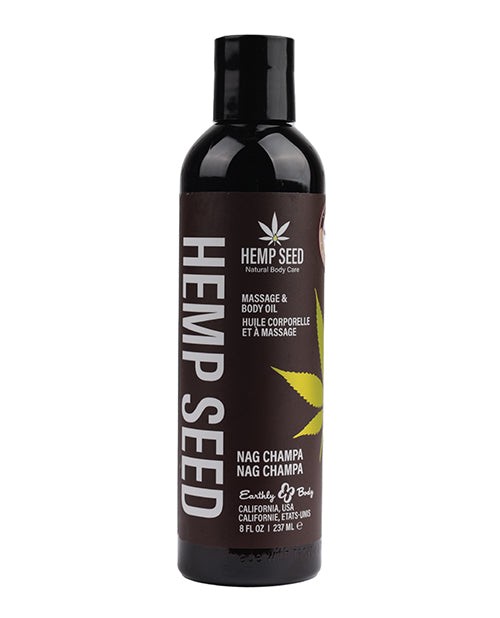Earthly Body Massage and Body Oil – 8 oz Nag Champa