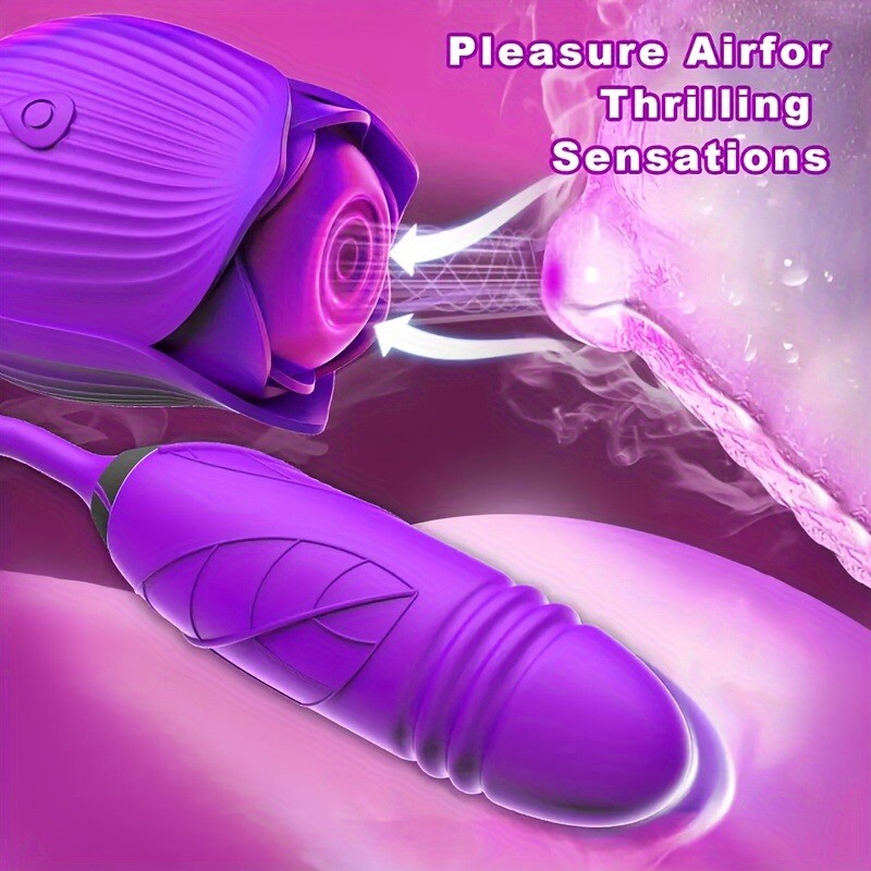 10 Speed-Rose-Vibrator-Massager-Sucking-Sucker-Women-Waterproof-Mute-Gift-Purple