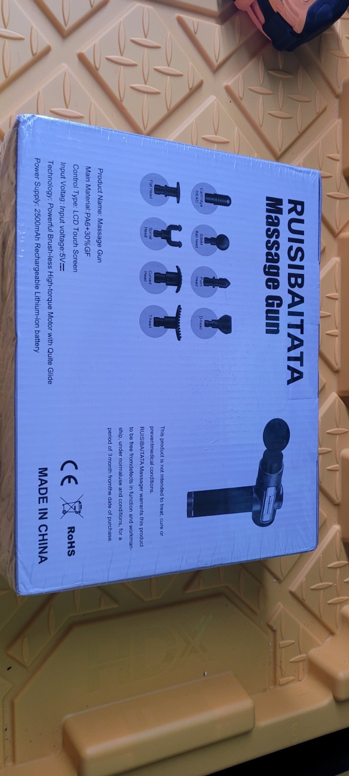 RUISIBAITATA Massage Gun Deep Tissue Percussion Massager 20 Speed LCD New