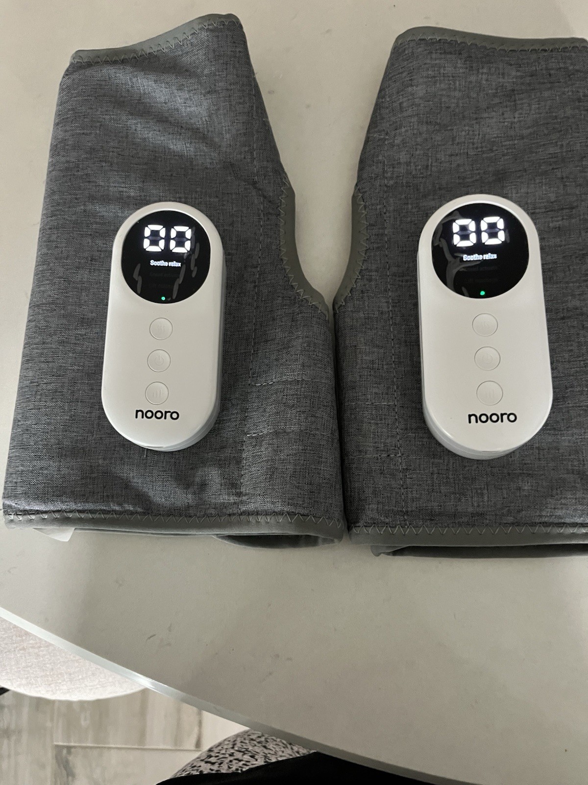 NOORO 3-in-1 Leg Massager Advanced System Vibrating Heat Therapy For Legs (2). L