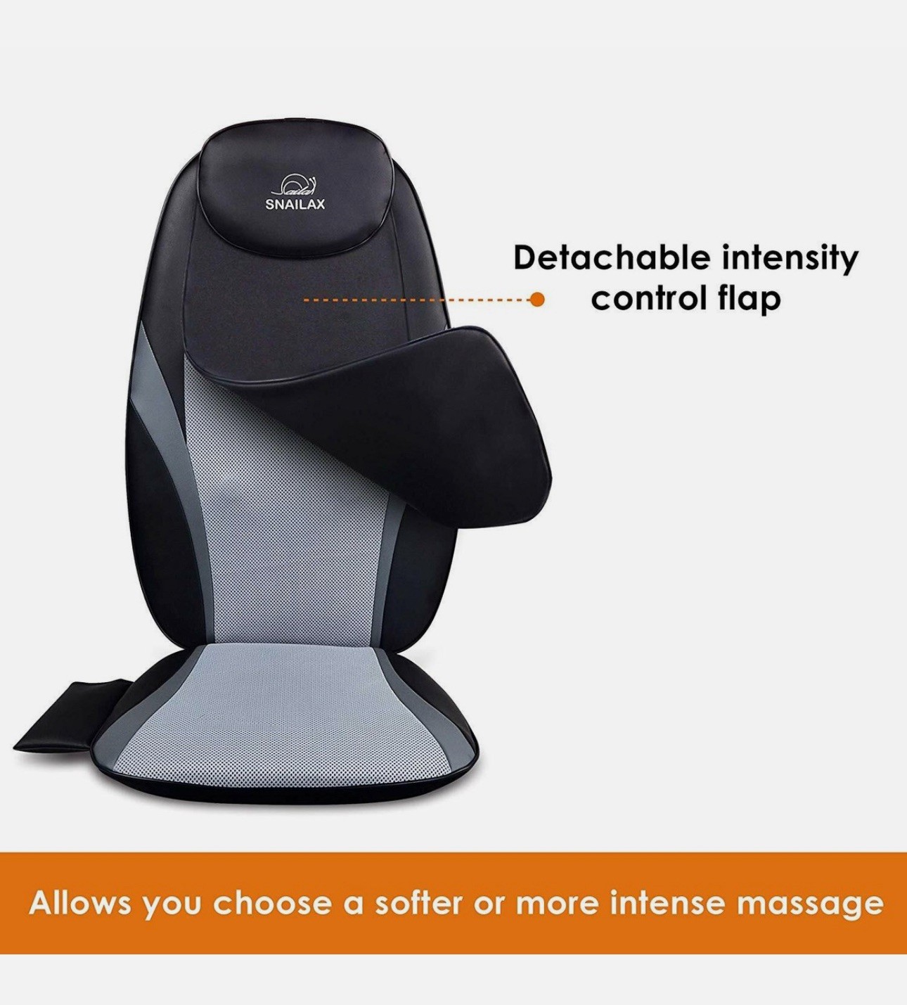 Snailax Shiatsu Back Massager with Heat, Massage Chair Pad Massage Seat Cushion