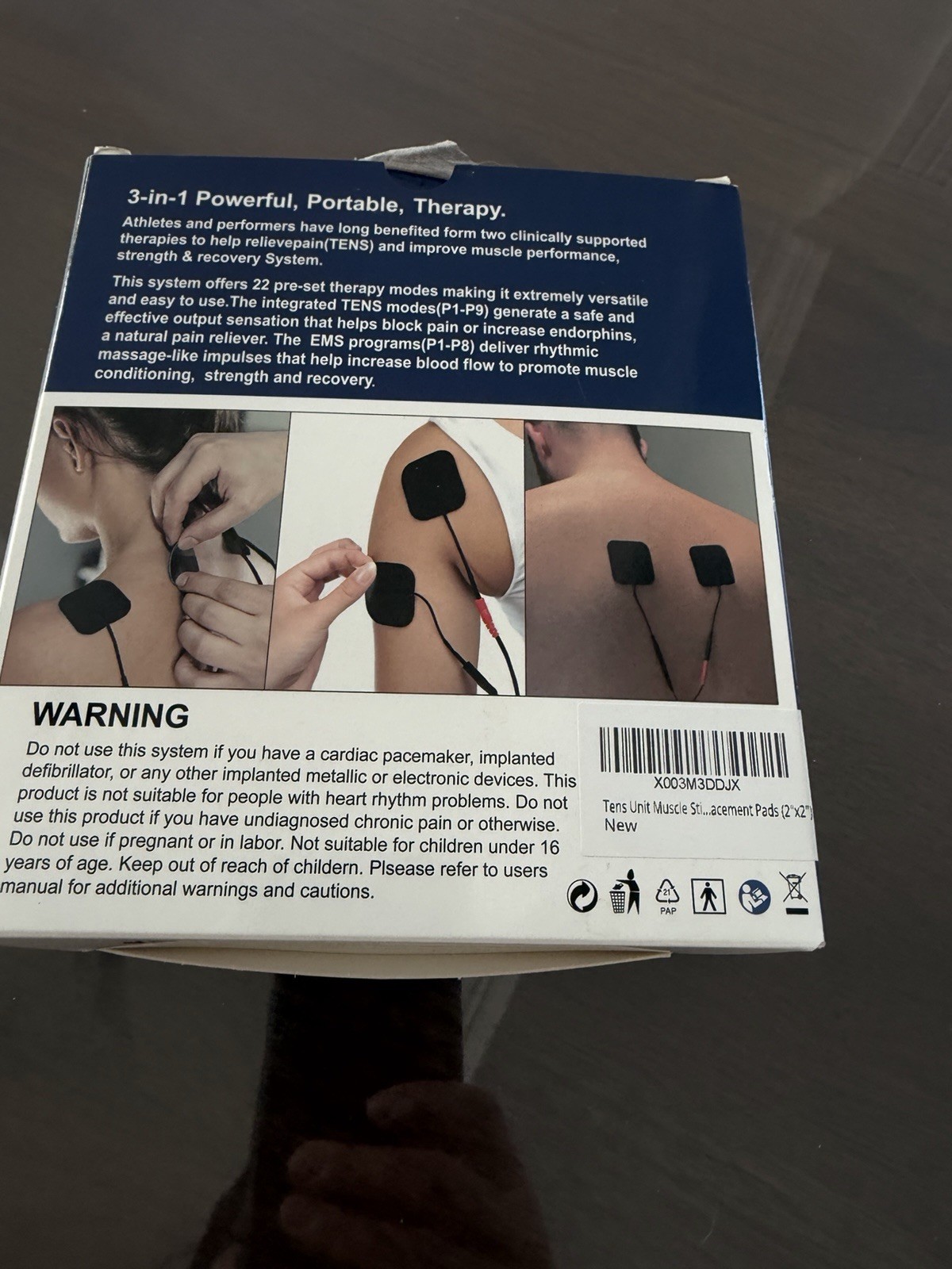 Tens Unit Muscle Stimulator, Combo Electrotherapy Device
