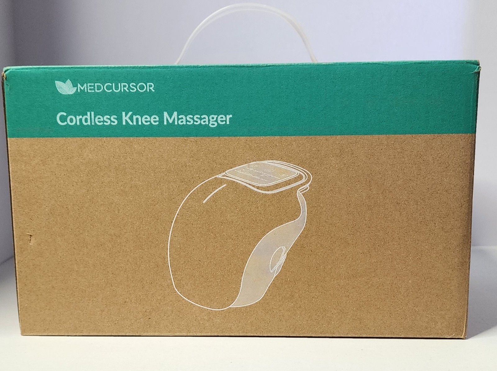 Medcursor Cordless Heated Knee Massager with Heat Therapy for Pain Relief