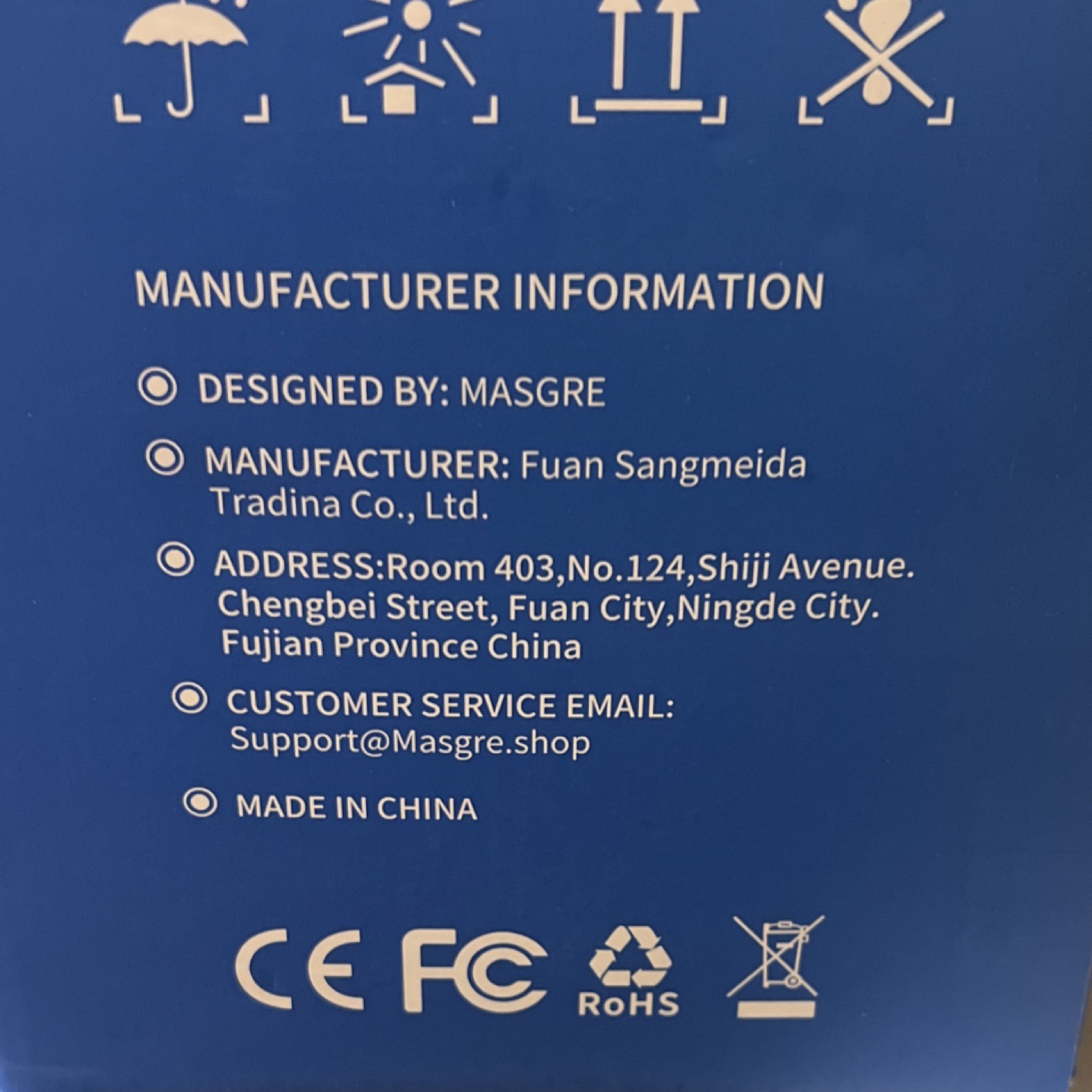 Masgre U20 Neck & Shoulder Massager Blue 7.4V Model for Neck, Shoulder