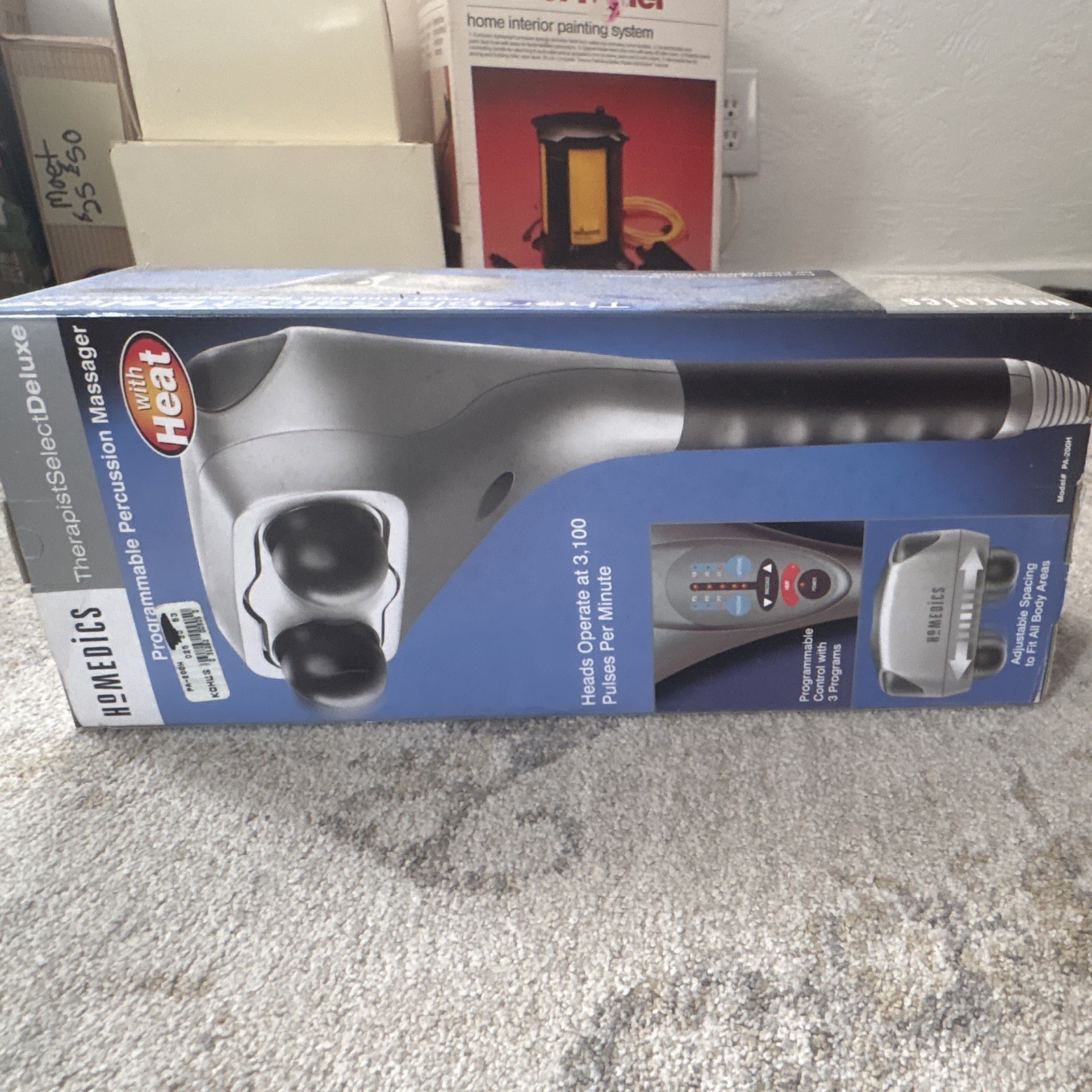 HoMedics TherapistSelect Deluxe Percussion Massager, Programmable Heat PA350H