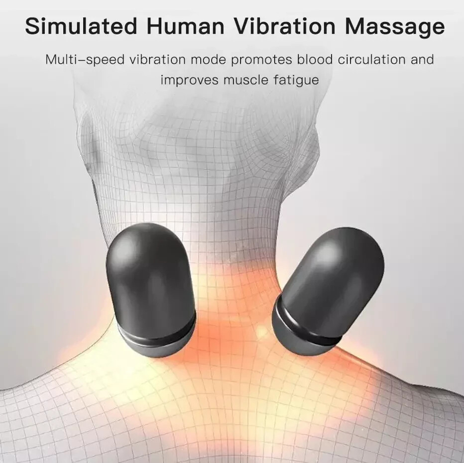NEW Orthopedic Cervical Neck Pillow With Heat And Massage Therapy
