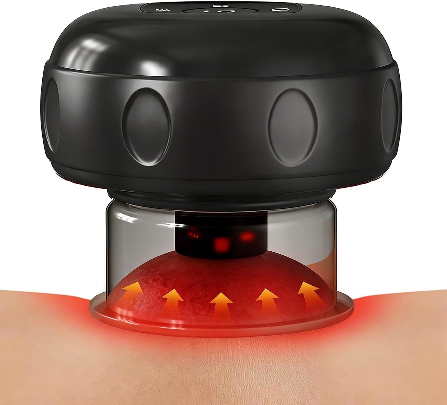 Smart Dynamic Cupping Therapy Massager 12 Level Heat Suction Red Light Kit