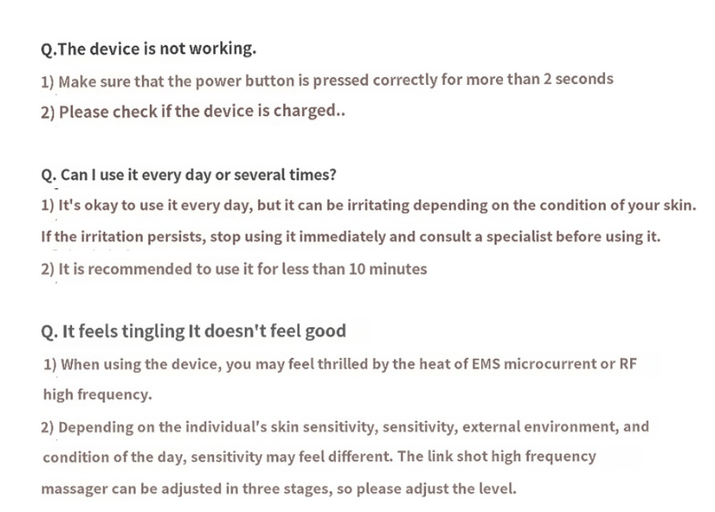 Face Factory Link Shot / High Frequency, Elasticity, Heating Care, K-Home Care