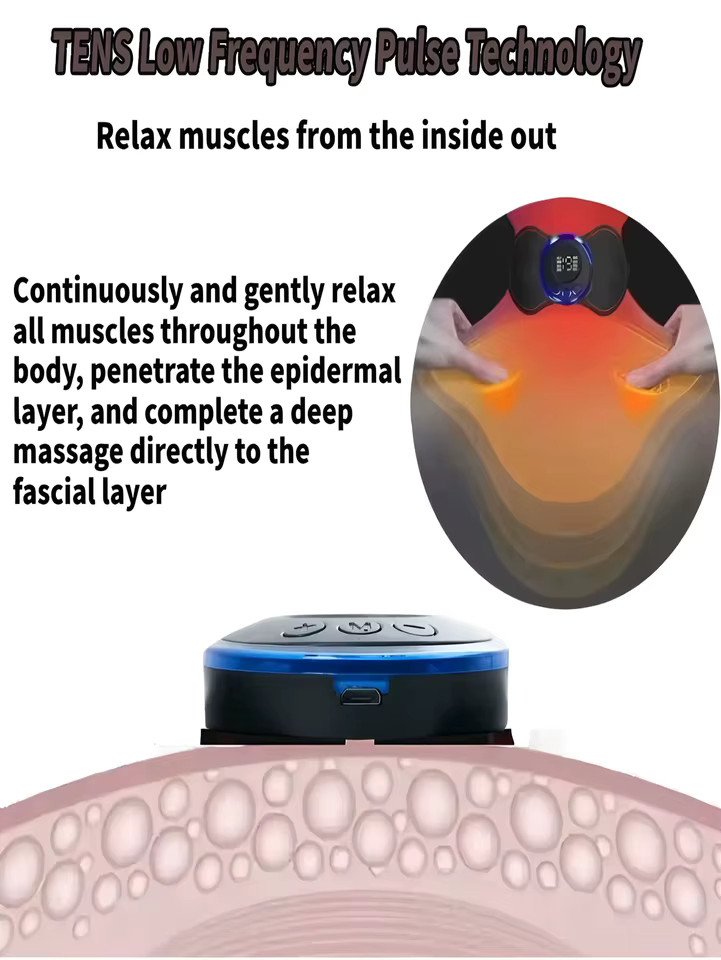 Electric EMS Neck Massager, mini cervical back patch, stimulator, massage mat…