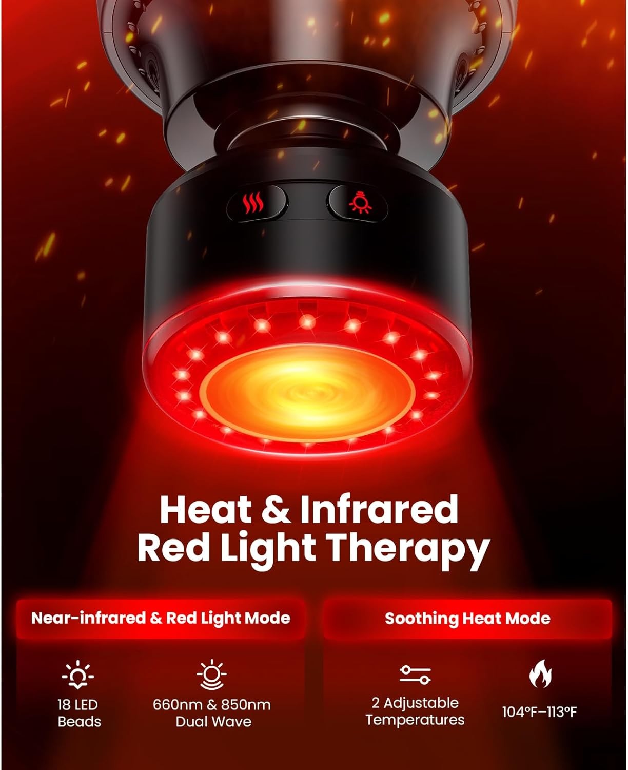 Bob and Brad A2 Ultra Massage Gun with Heat Head For Back Leg Fast Pain Relief