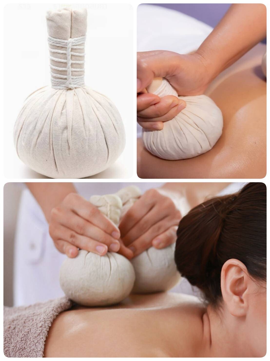 3 pcsThai Herbal Compress Original Thai Massage Spa Relieve aches and pains 200g