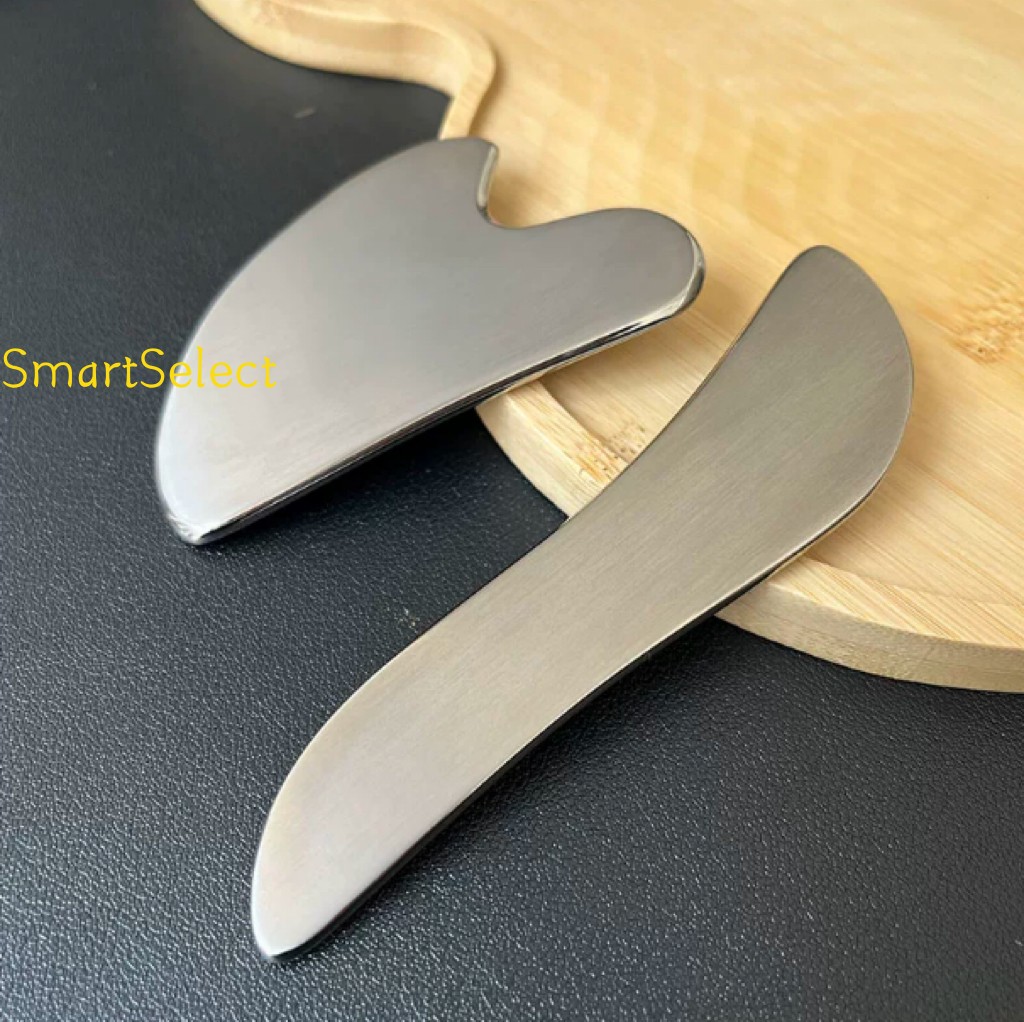 Pure Titanium Gua Sha Board Facial Scraping Tool Face Massager Anti-allergic