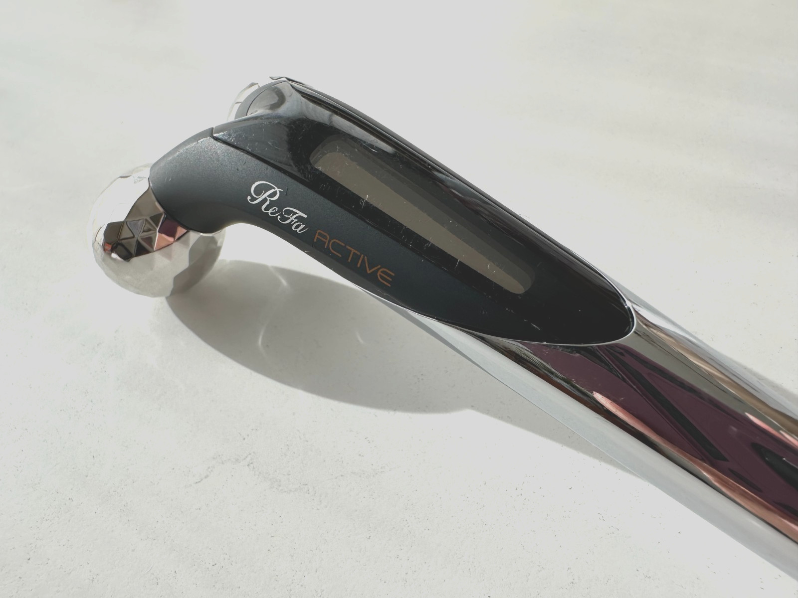 ReFa ACTIVE DIGIT Face Massager Platinum Beauty Roller Anti-Aging Made in Japan