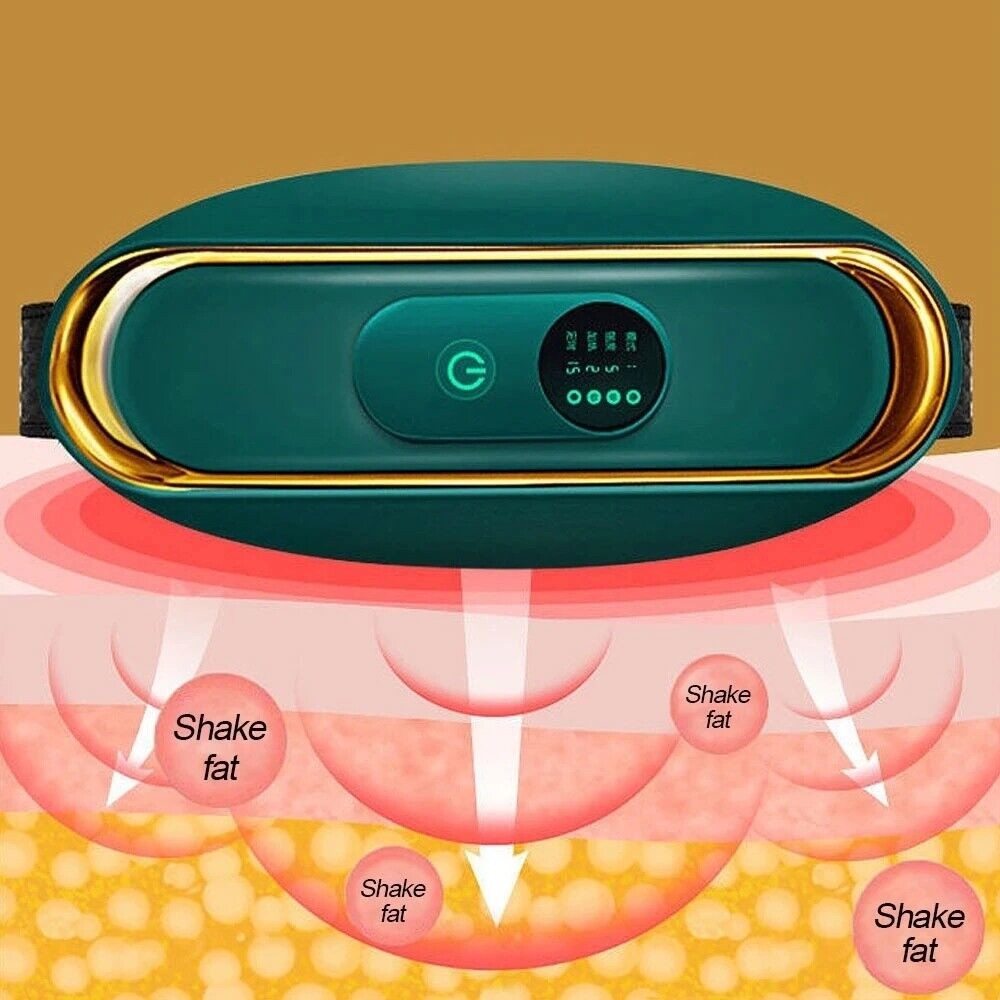 Electric Belt Slimming Vibration Waist Massager Shaper Weight Loss Fat Burning