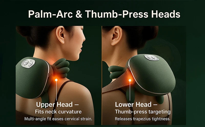 2025 Bionic Neck Shoulder Massager N7 Kneading Massager Shawl 3-Level Modes Neck