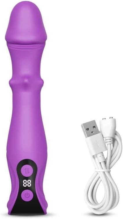 9 Thrusting Vibrating Modes Women Massager w/ LED Display Back Hand Massager