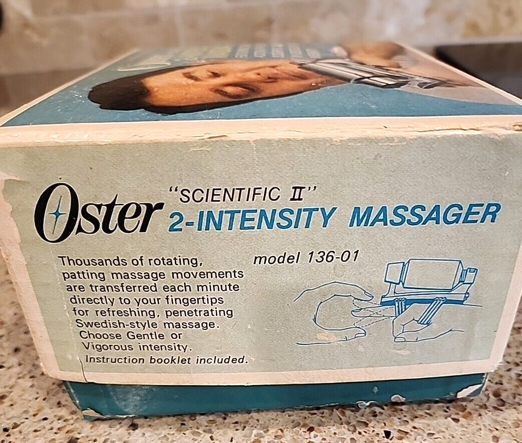Vtg. OSTER Scientific II 2 Level Intensity Swedish Style Massager Model 136-01