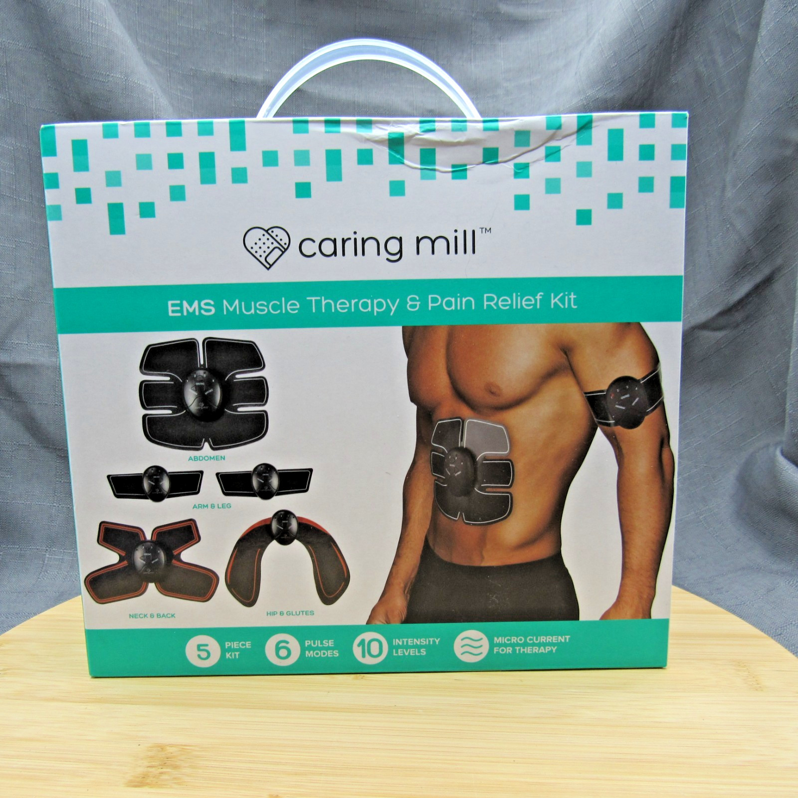 Caring Mill by Aura EMS Muscle Therapy & Pain Relief Kit New Sealed