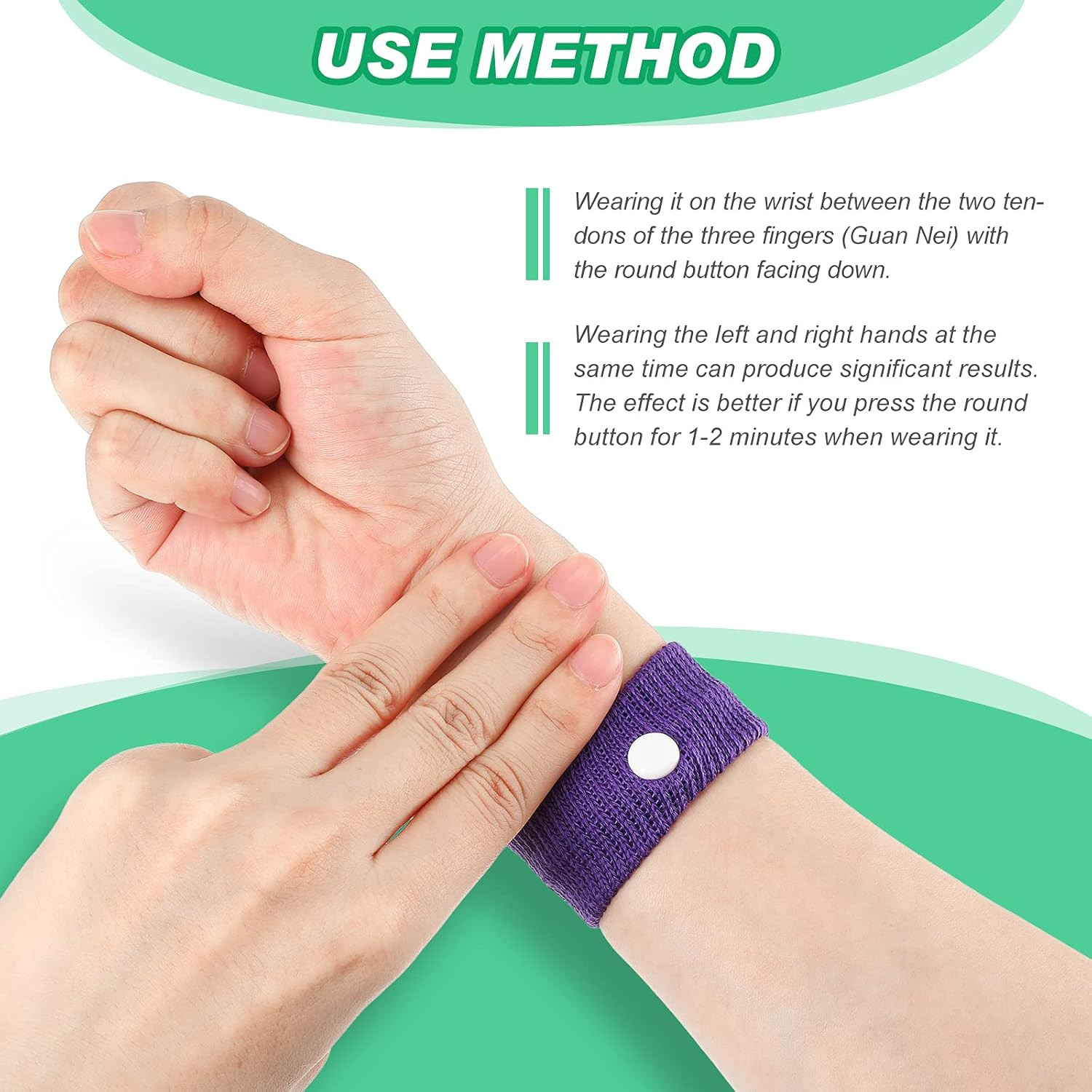 12 Pairs Motion Sickness Bracelet for Kids Adults Nausea Wristbands Colorful Nau